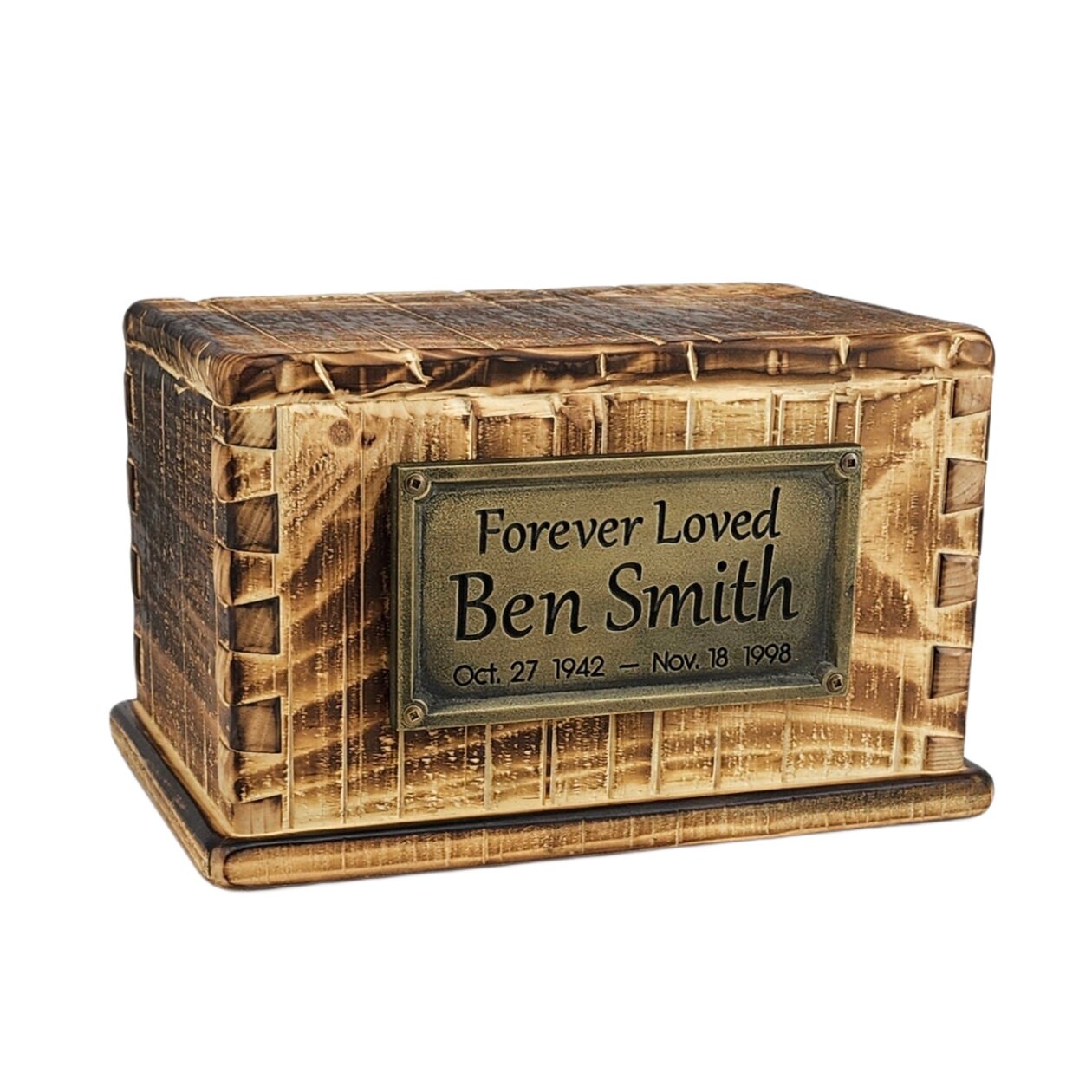Rustic Flame Chiseled Urn