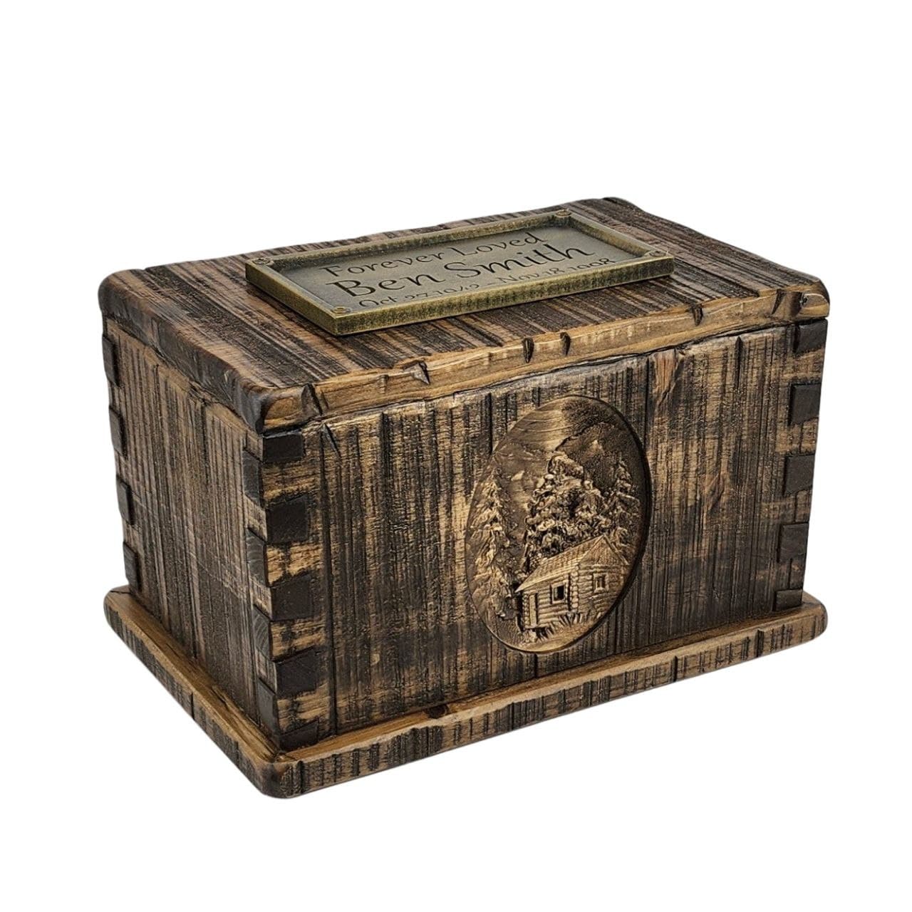 Rustic Vintage Carved Urn
