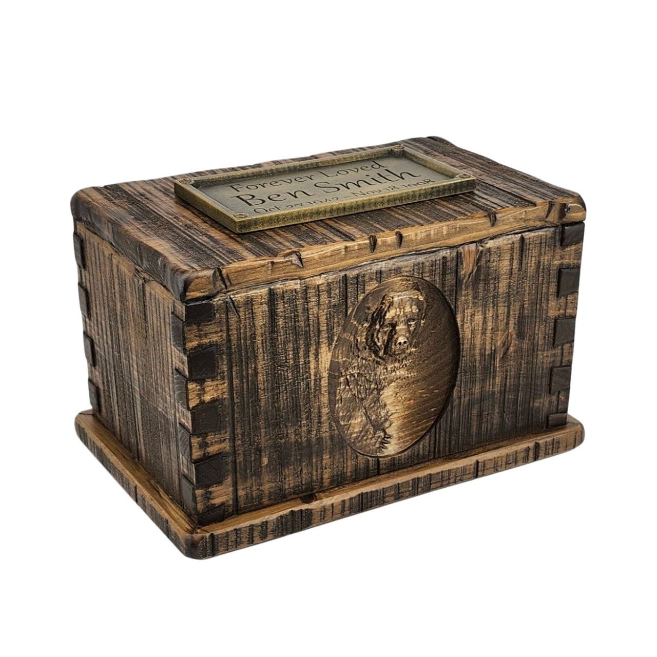 Rustic Vintage Carved Urn