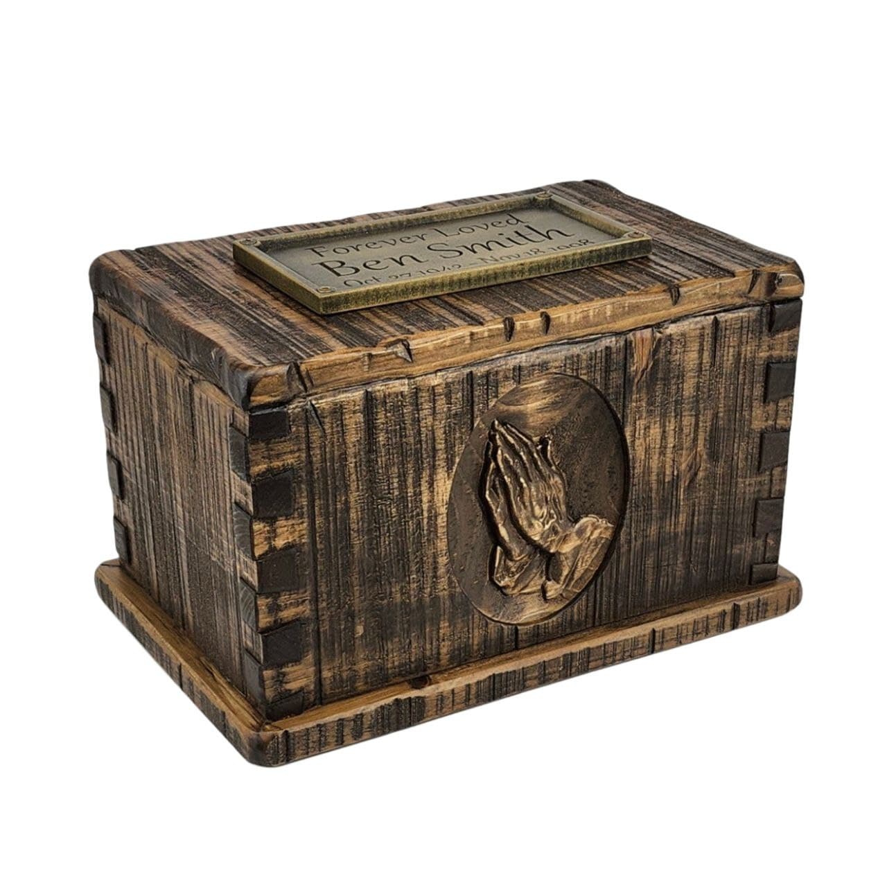 Rustic Vintage Carved Urn