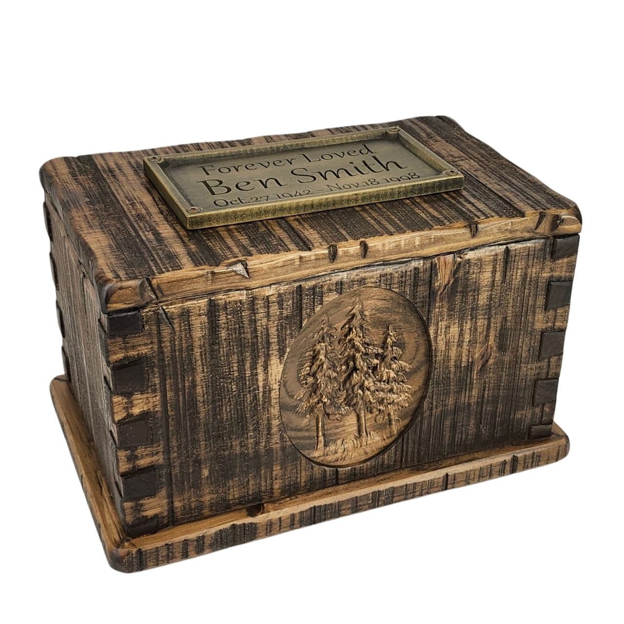 Rustic Vintage Carved Urn