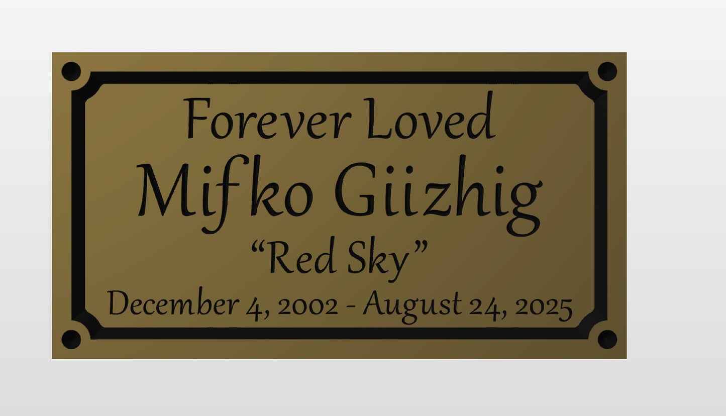 Customized - Classic Rustic Dovetail Urn