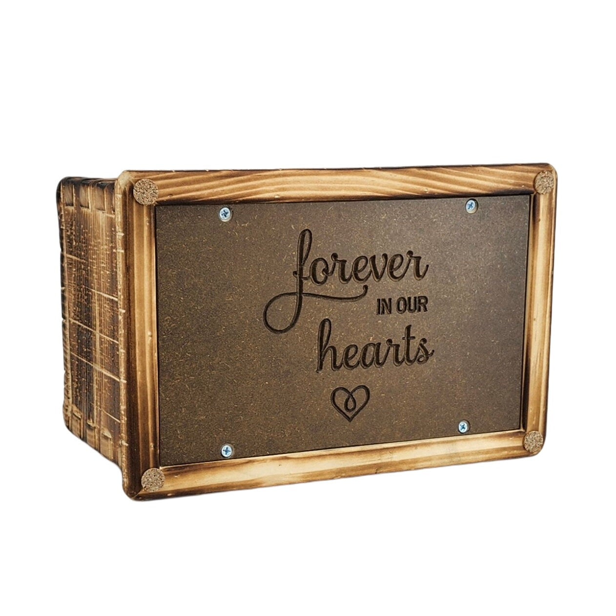 Rustic Flame Chiseled Urn
