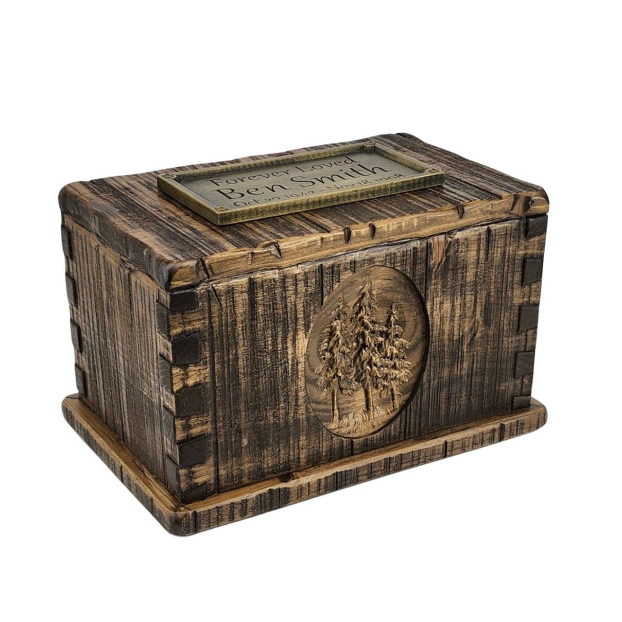 Rustic Vintage Carved Urn