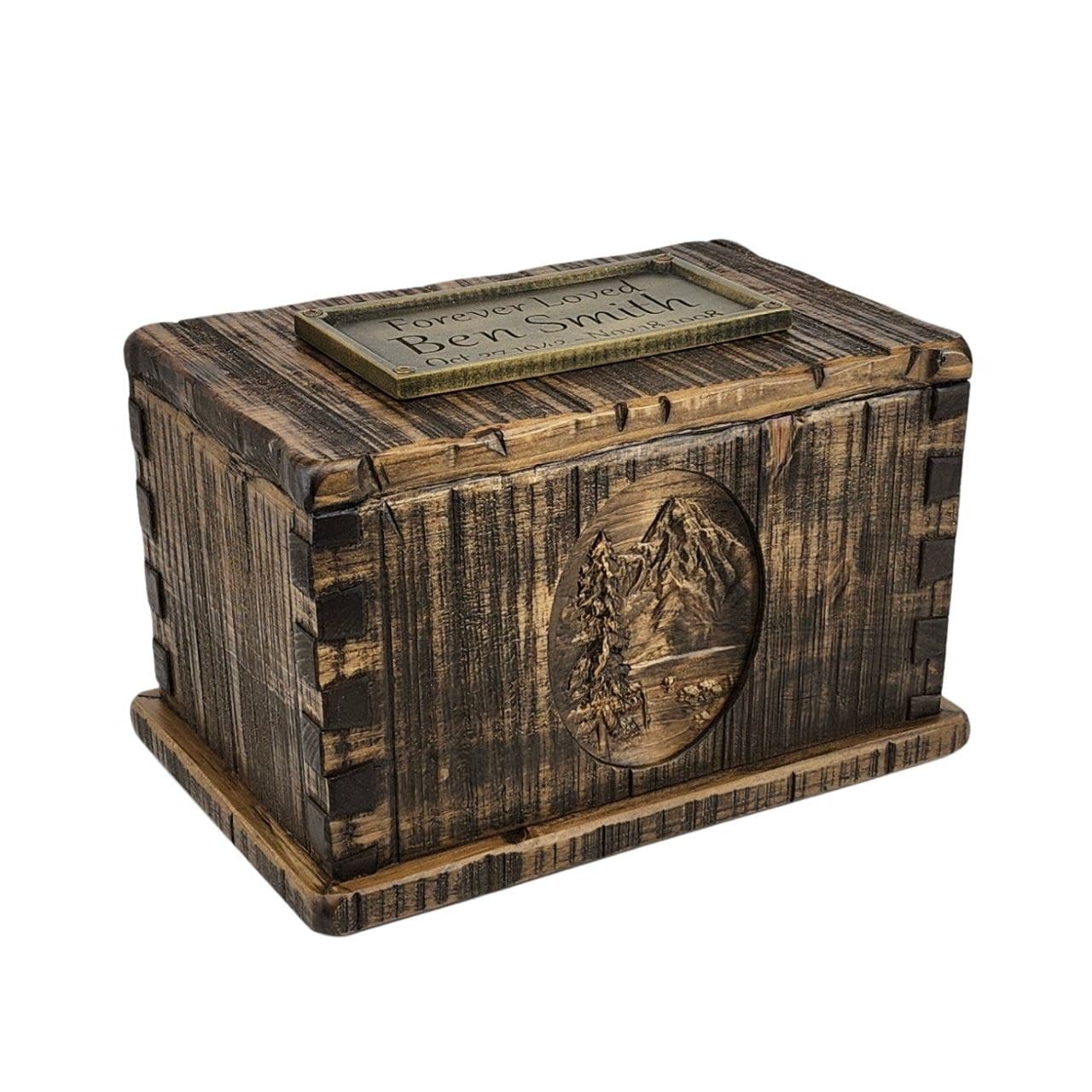 Rustic Vintage Carved Urn
