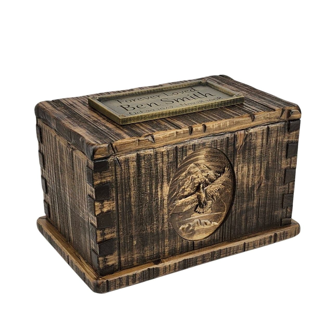 Rustic Vintage Carved Urn