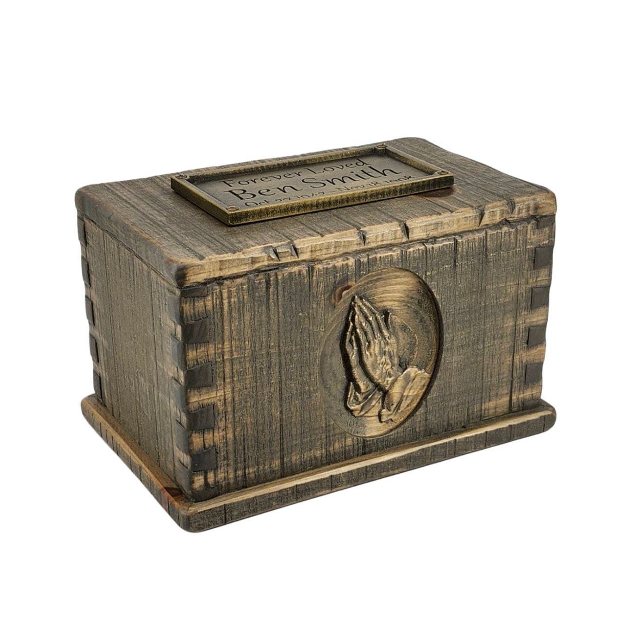 Rustic Woodsman Carved Urn