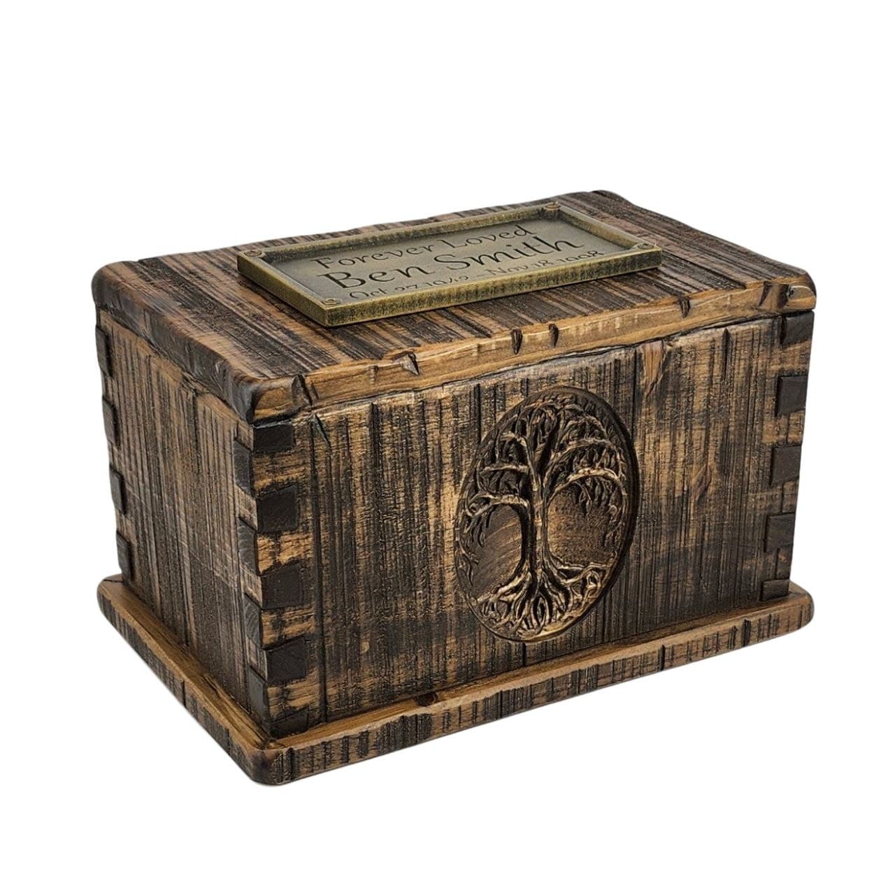 Rustic Vintage Carved Urn